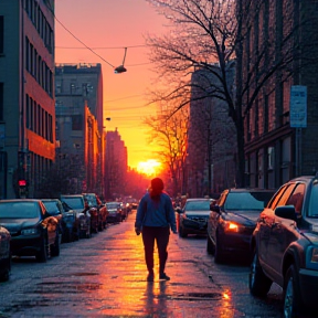 Himmel und Asphalt