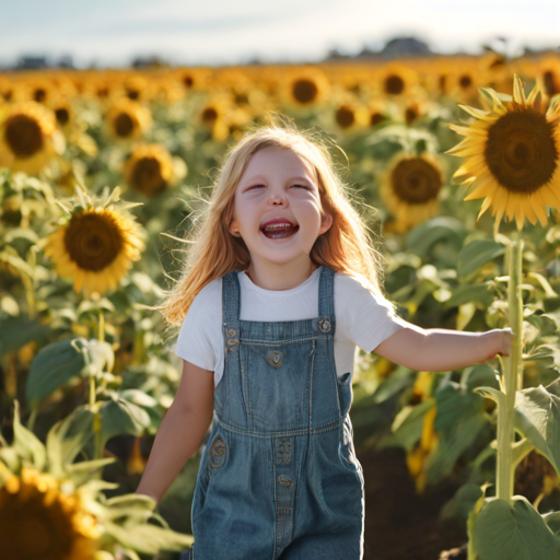 Sunflowers And Hills