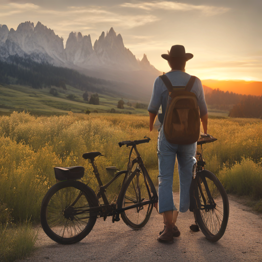 Bicycle Ride in the Mountains