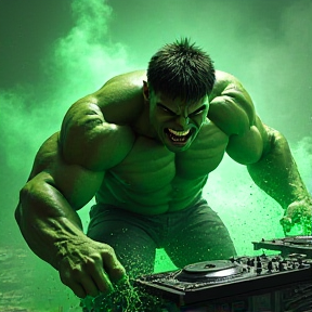 Hulksmash on the Turntables