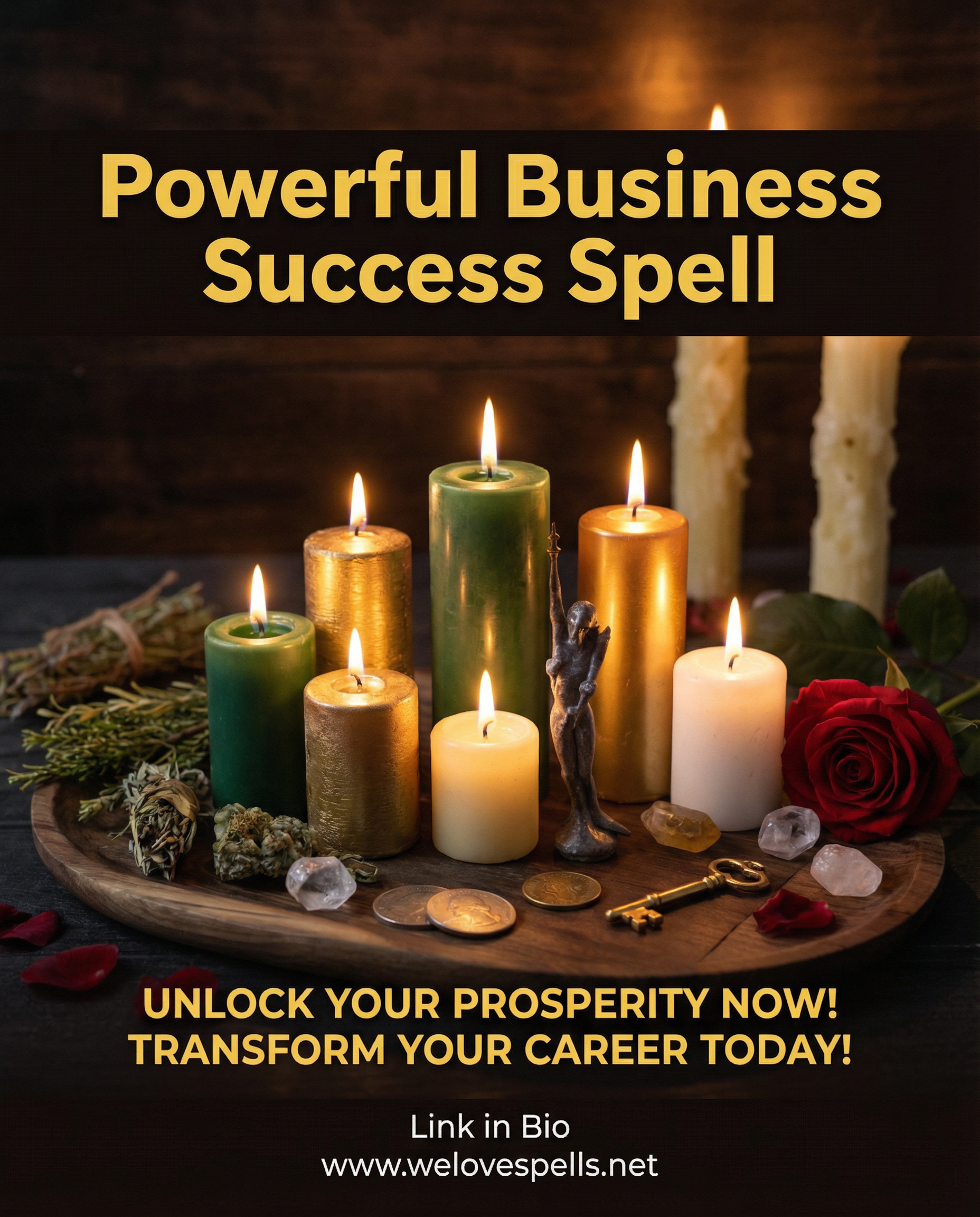 Powerful Business Success Spell to attract wealth and prosperity