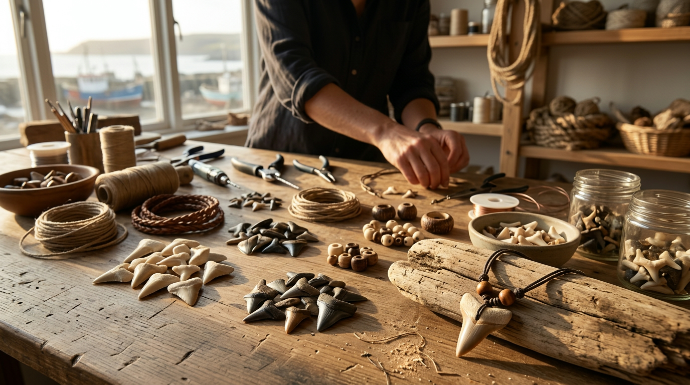 What Are Shark Tooth Necklaces Made Of? Materials Guide