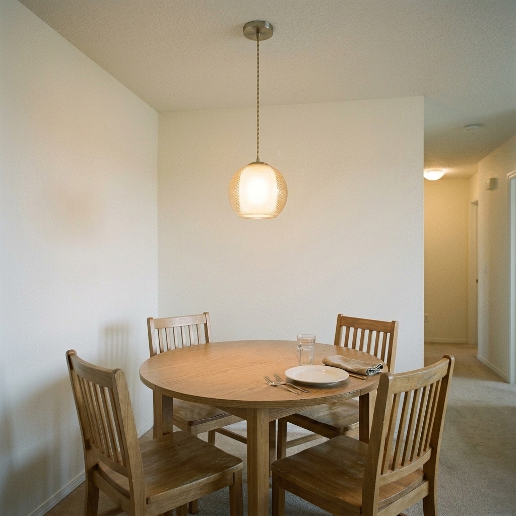 Стол без света сверху — половина атмосферы — как правильно