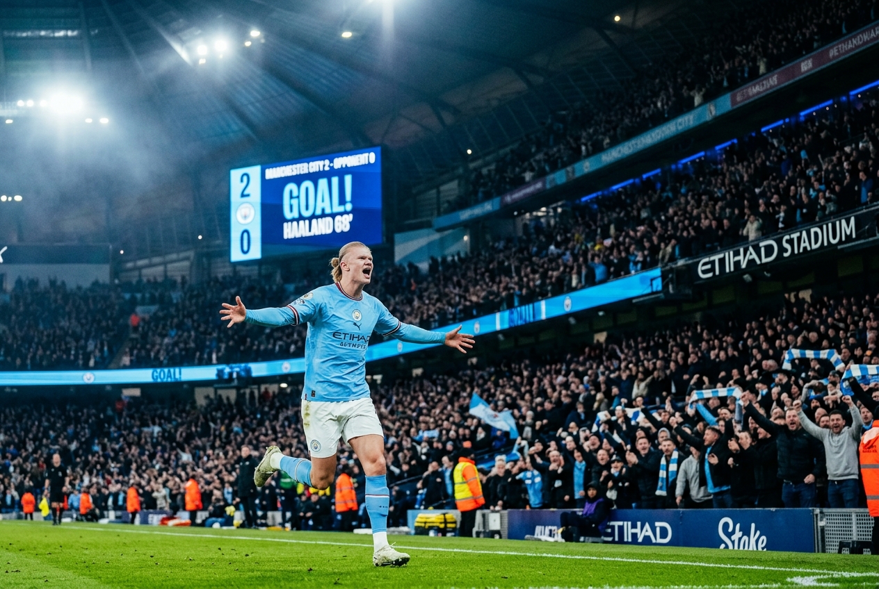 Haaland's Hat-Trick Sends City Top: A Performance for the Ages