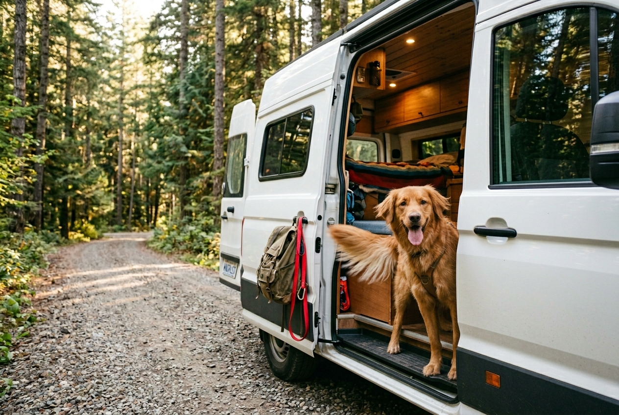 Camper huren met hond: alles wat je moet weten over regels, kosten en voorwaarden