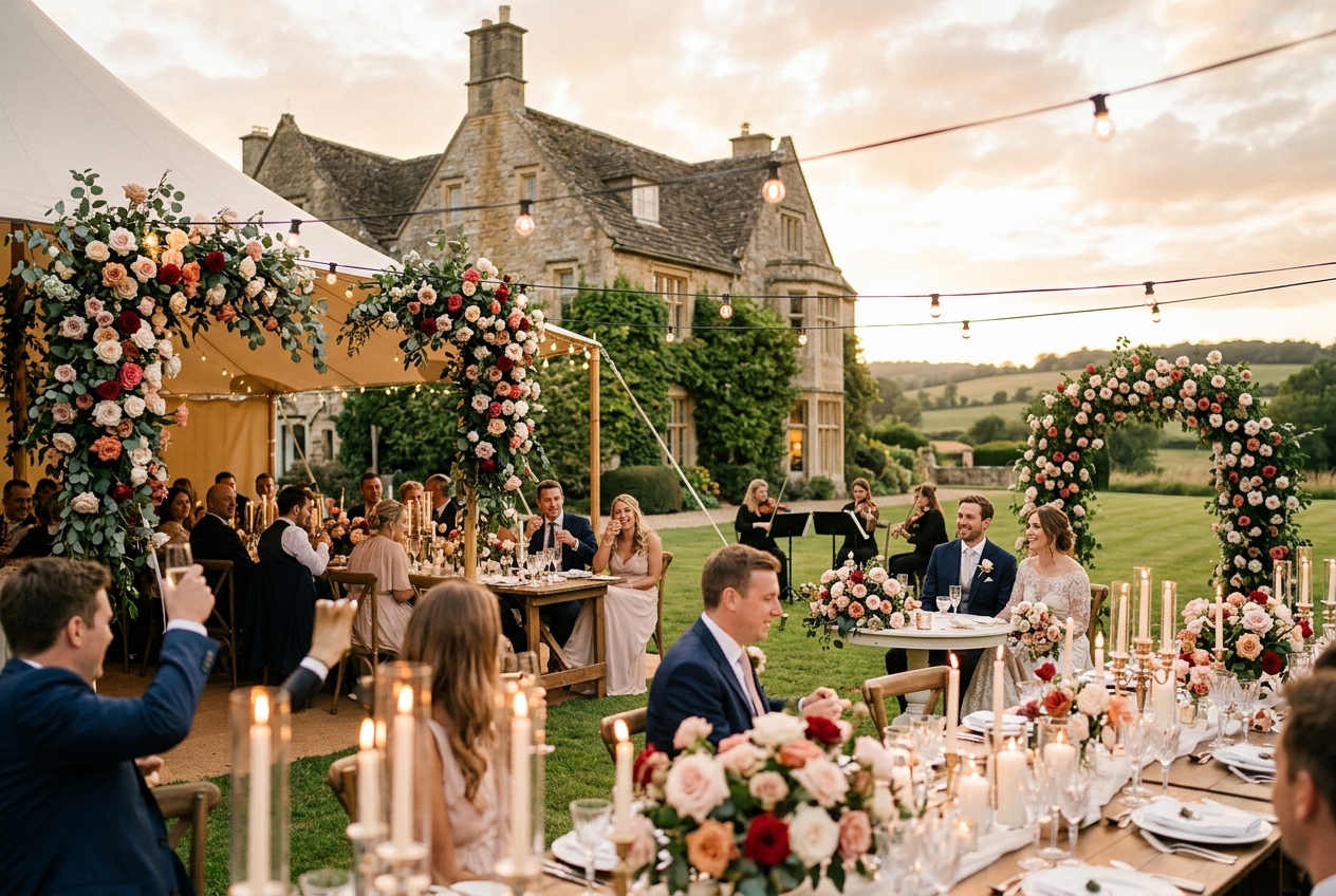 Claire & Thomas wedding in Cotswolds, England