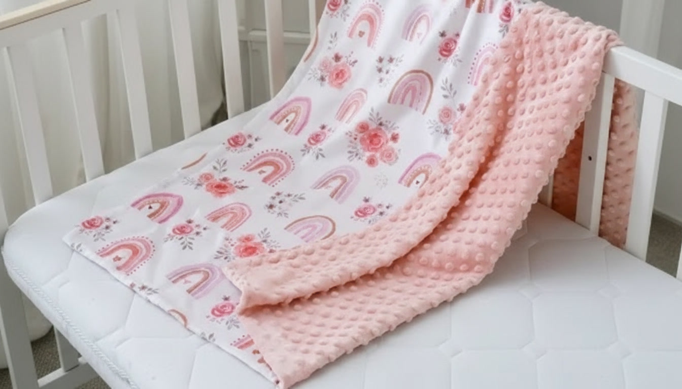 2-Layer Warm Baby Quilt – Soft & Cozy Swaddle Wrap Blanket for Newborns setup detail