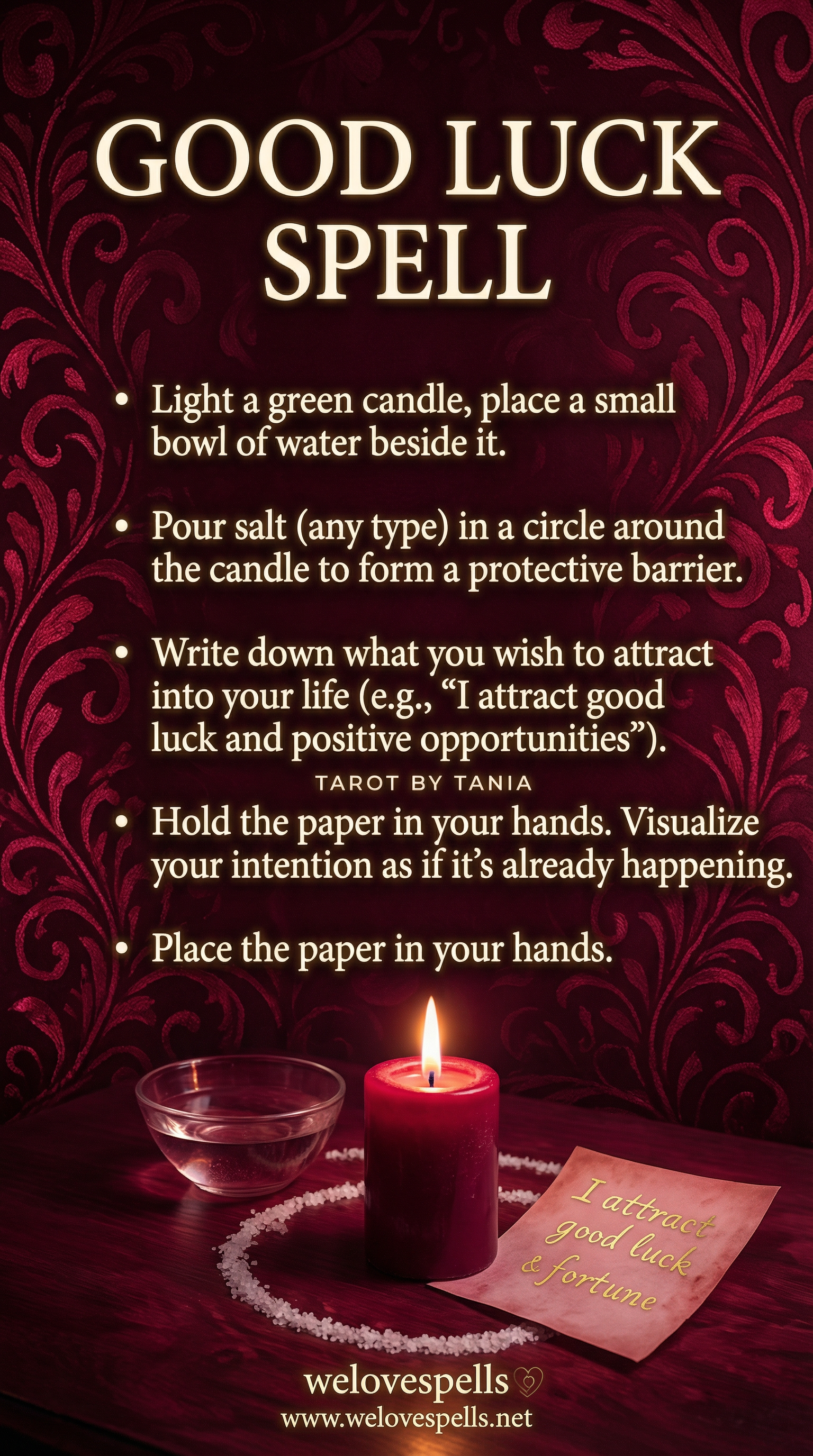 manifest positive energy with candle and crystal