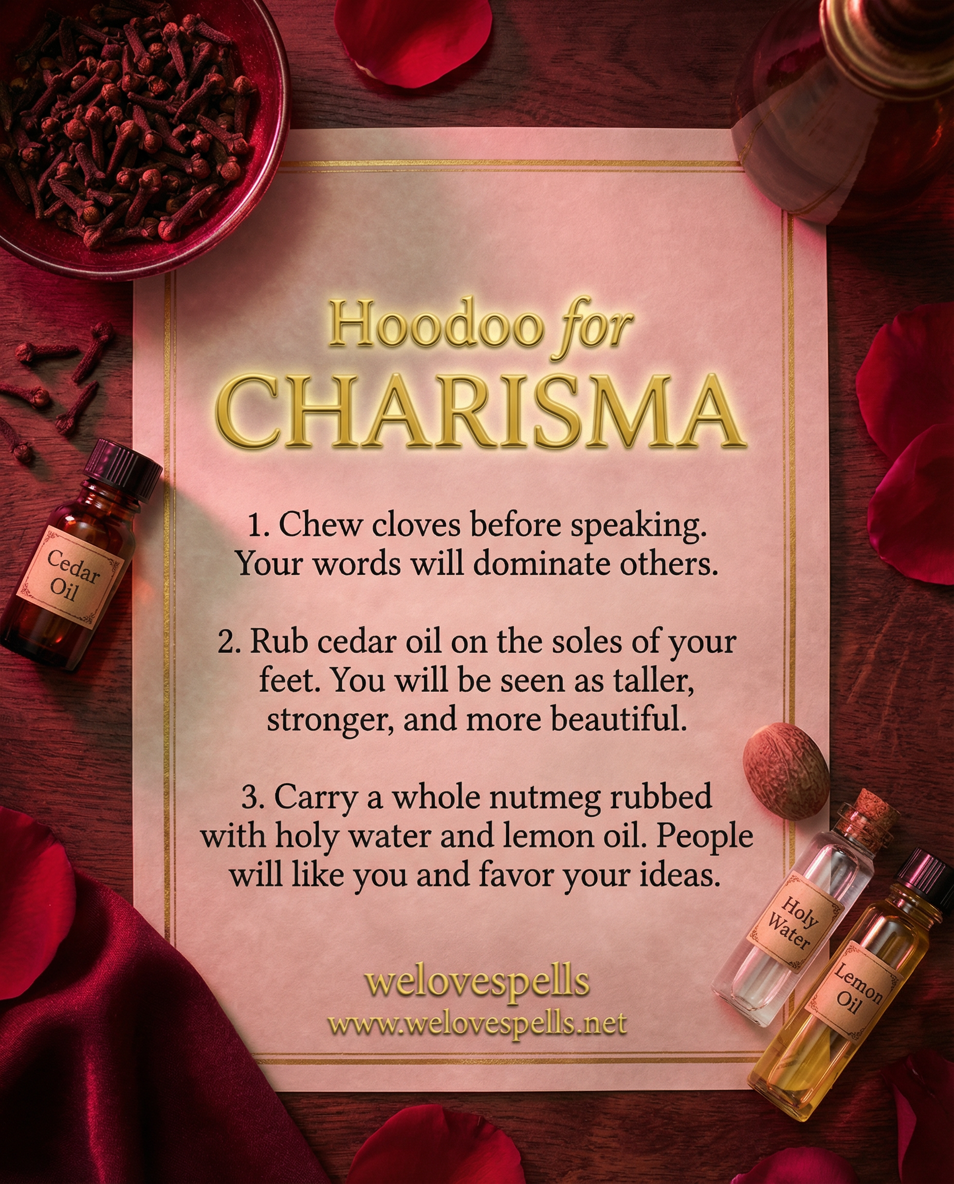 Hoodoo Tools for Charisma and Attraction Work Hoodoo Charisma Magic Candle and Rootwork Tools