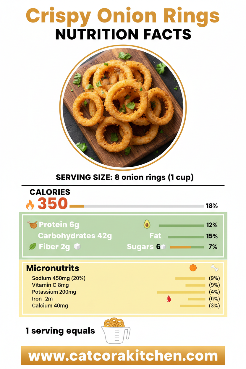 Crispy onion rings nutritional information