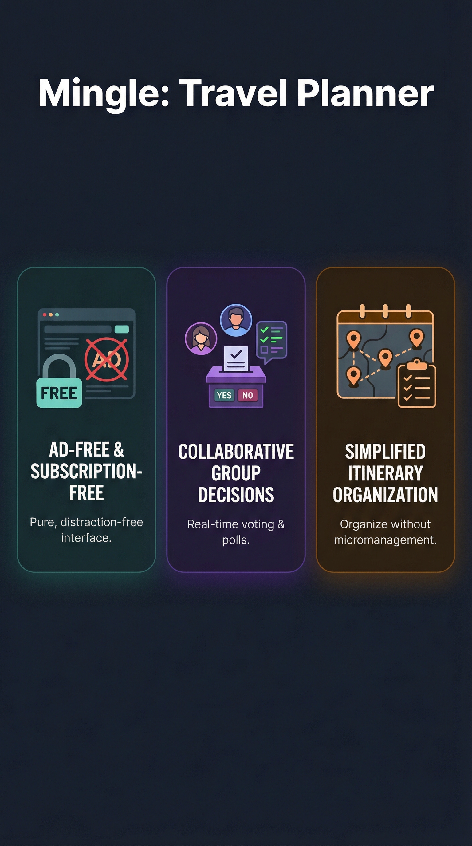 Mingle: Travel Planner - Infographic