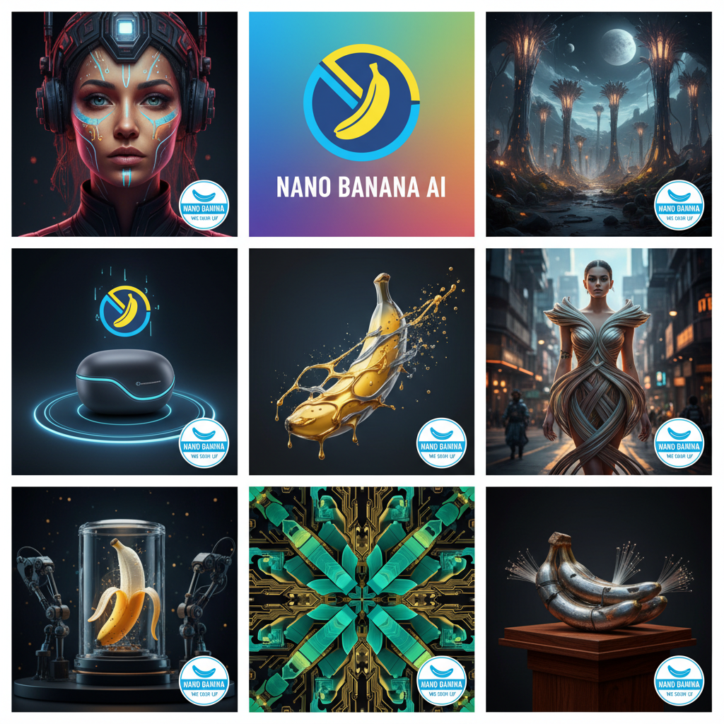 Nano Banana no sign up gallery — diverse AI-generated samples across styles, all free