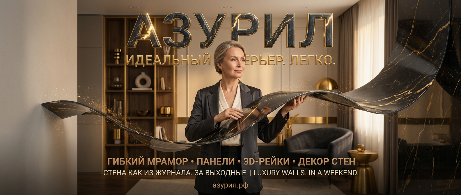 АЗУРИЛ — декоративные панели и отделочные материалы для стен