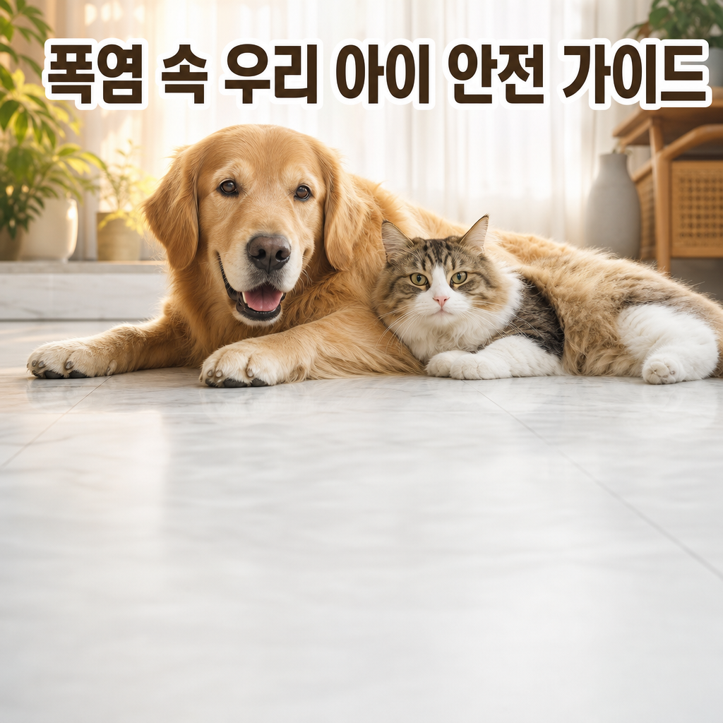 폭염 속 강아지 고양이 여름 관리법 7가지: 산책 시간과 아스팔트 발바닥 화상 예방 가이드 (2026)