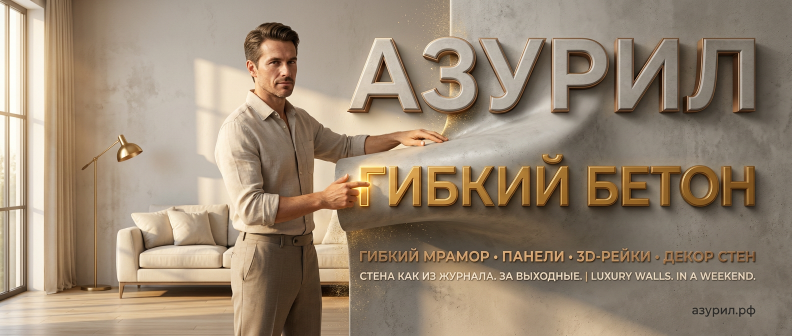 АЗУРИЛ — декоративные панели и отделочные материалы для стен