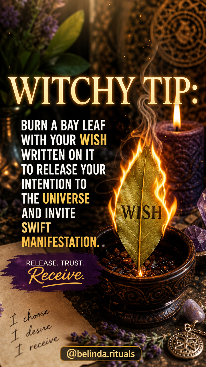 Witchy daily energy ritual for cleansing, grounding, and inviting positive vibes
