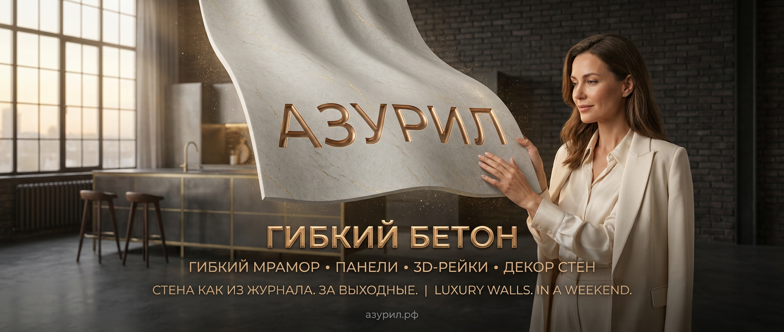 АЗУРИЛ — декоративные панели и отделочные материалы для стен