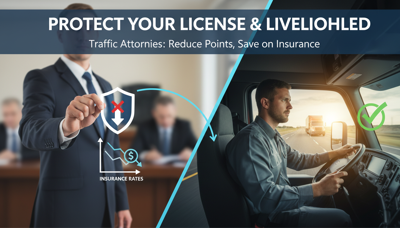 How Traffic Attorneys Reduce License Points and Insurance Spikes