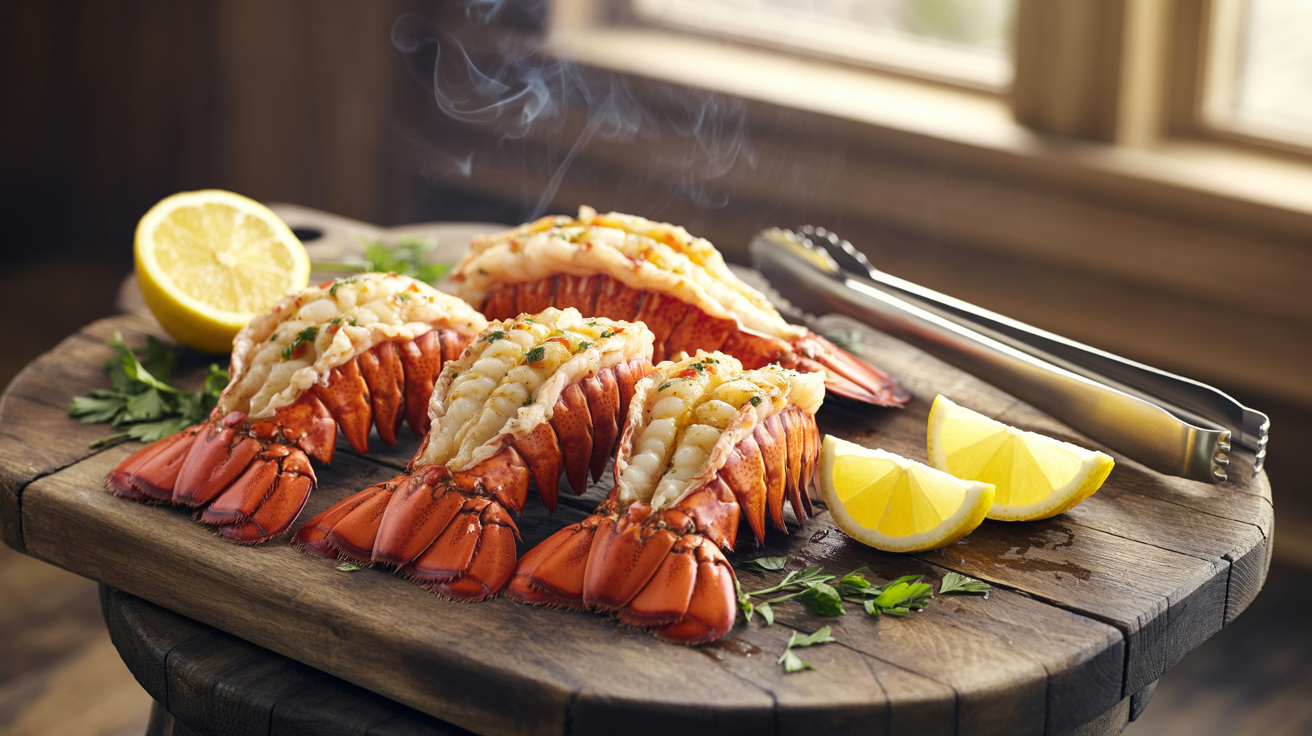 Grilled Lobster Tails Recipe with Garlic Butter
