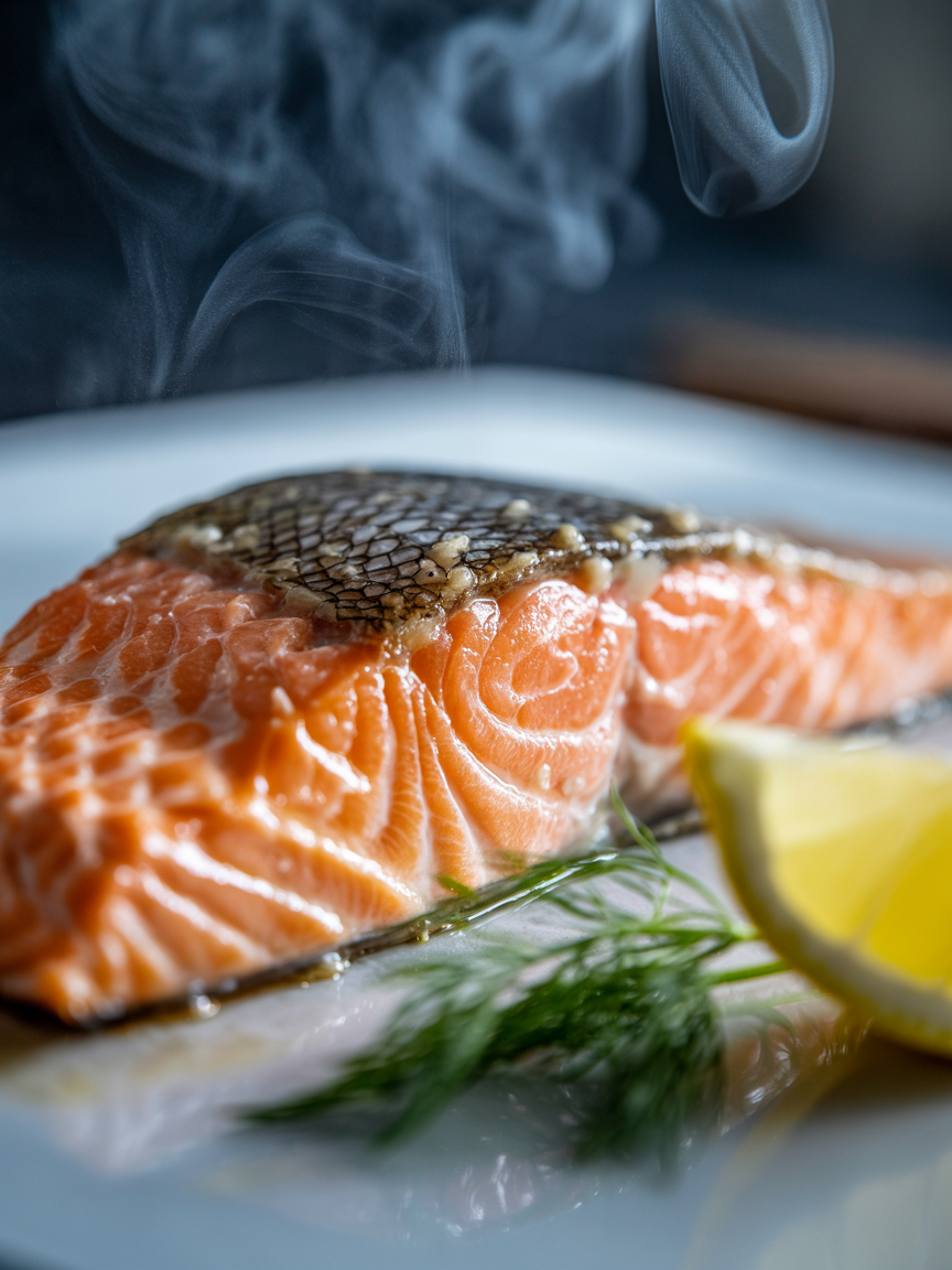 Best Air Fryer Salmon Recipe Ready in 15 Minutes closeup detail