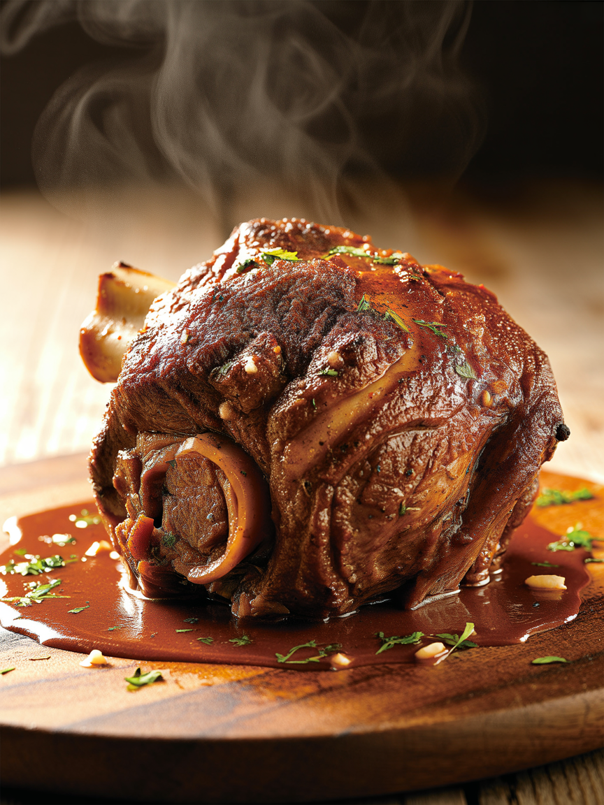 Slow Cooker Osso Buco Recipe - Fall Off the Bone closeup detail