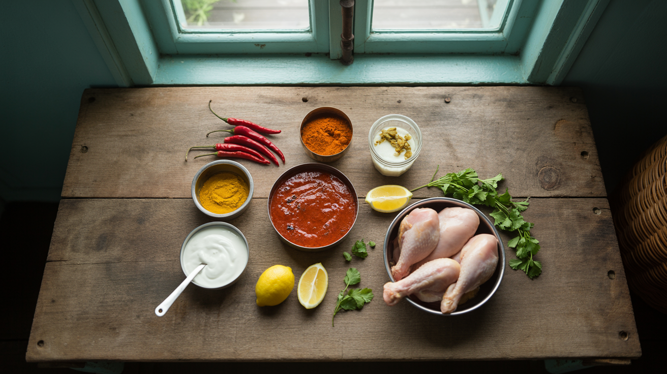 Best Tandoori Chicken Recipe - Bold & Smoky Flavor ingredients