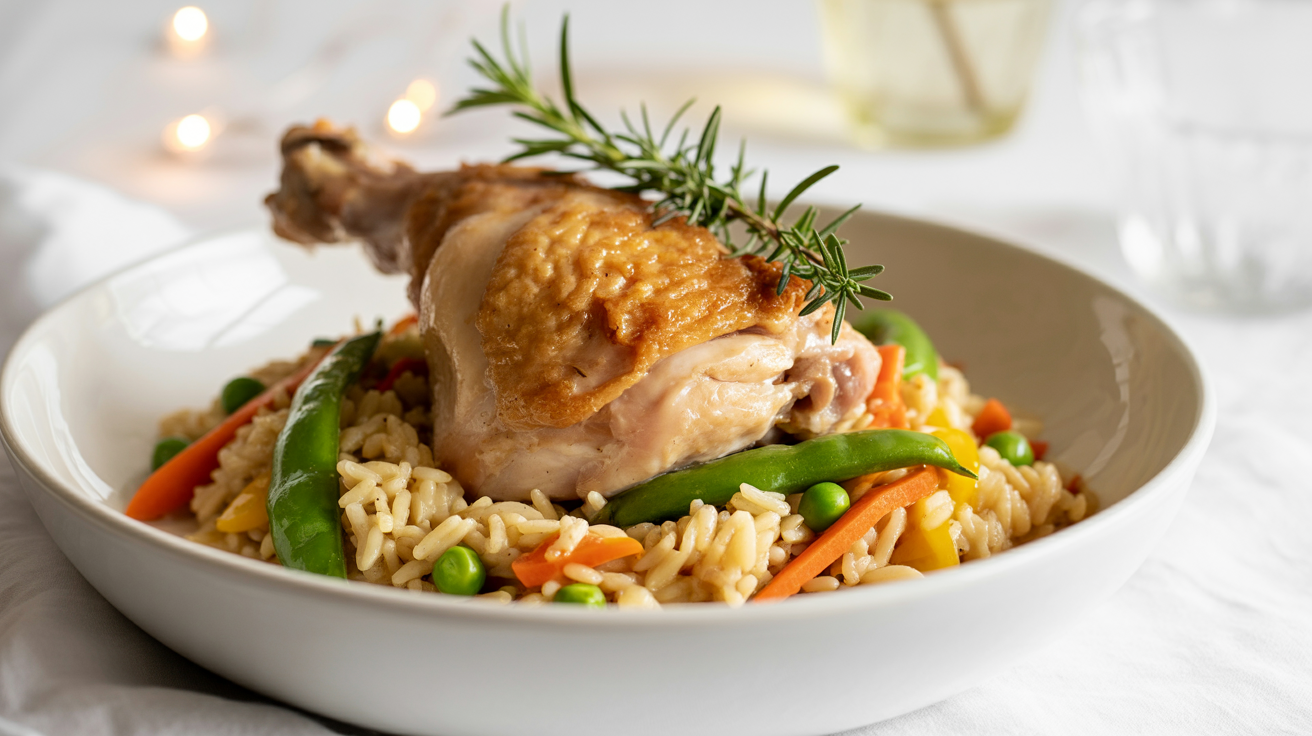One Pot Chicken and Rice Recipe - Easy 30-Minute Meal plated
