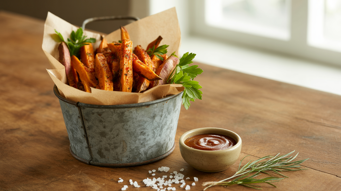 Air Fryer Sweet Potato Fries Recipe - Crispy & Easy