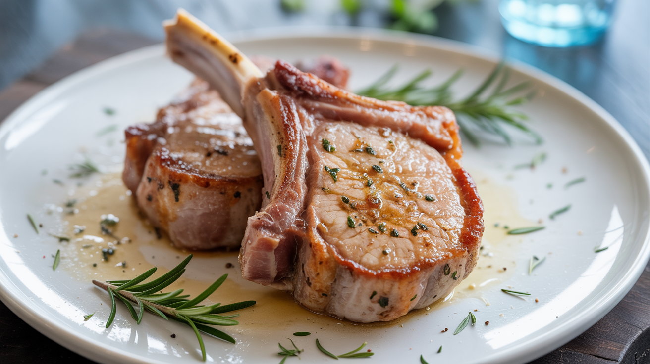 Garlic Parmesan Pork Chops - Juicy & Crispy Recipe plated