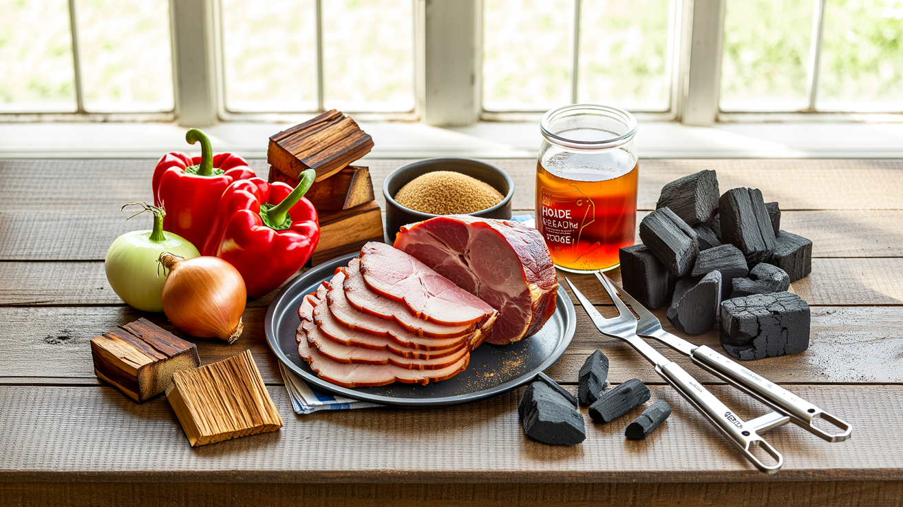Smoked Ham Recipe: Perfect Low and Slow on the Grill ingredients