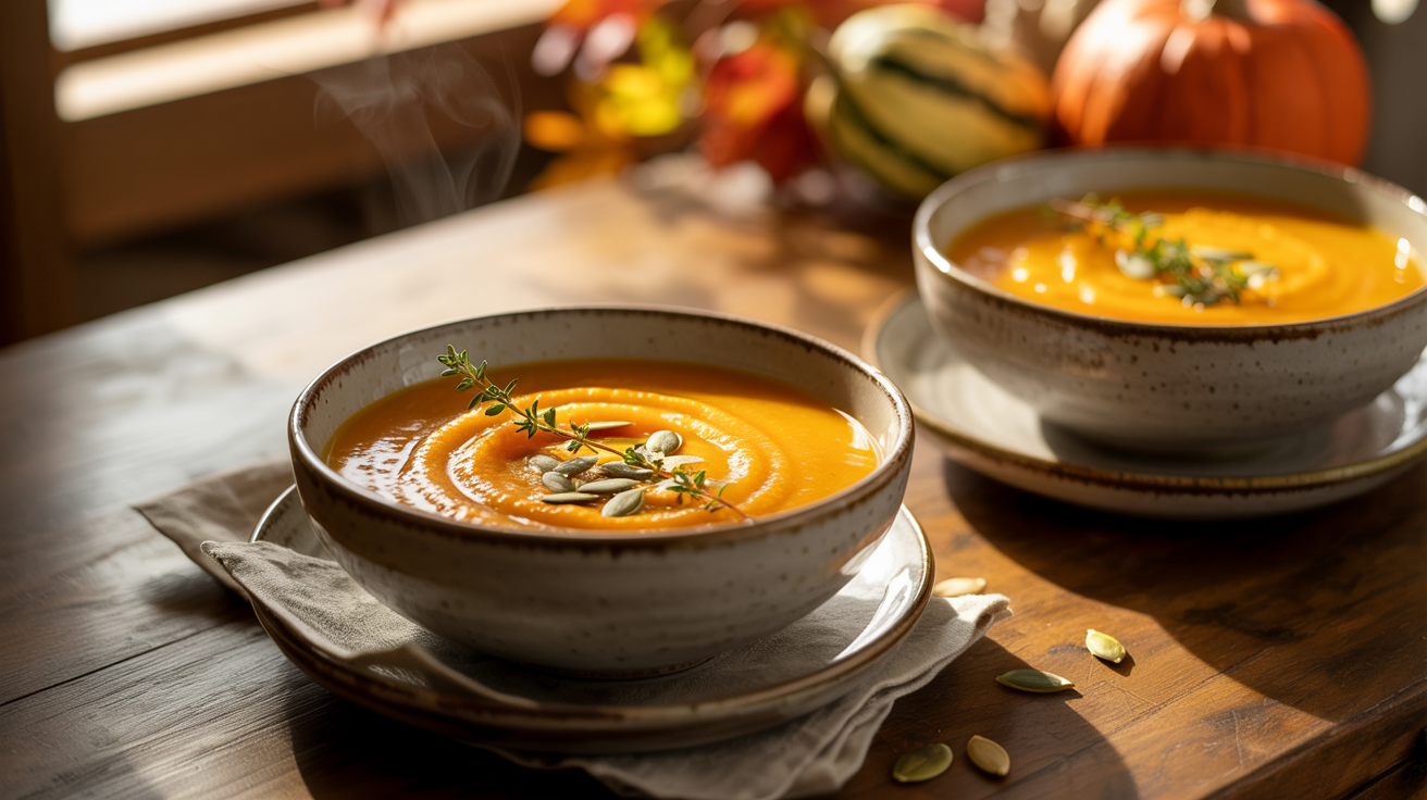Roasted Butternut Squash Soup Recipe - Creamy Fall Comfort