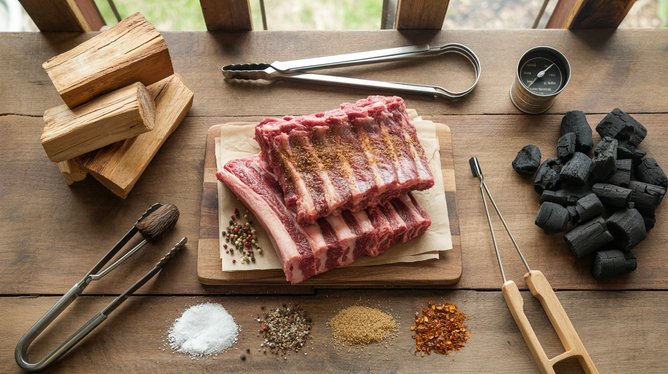 Smoked Beef Short Ribs Recipe: Low and Slow Perfection ingredients
