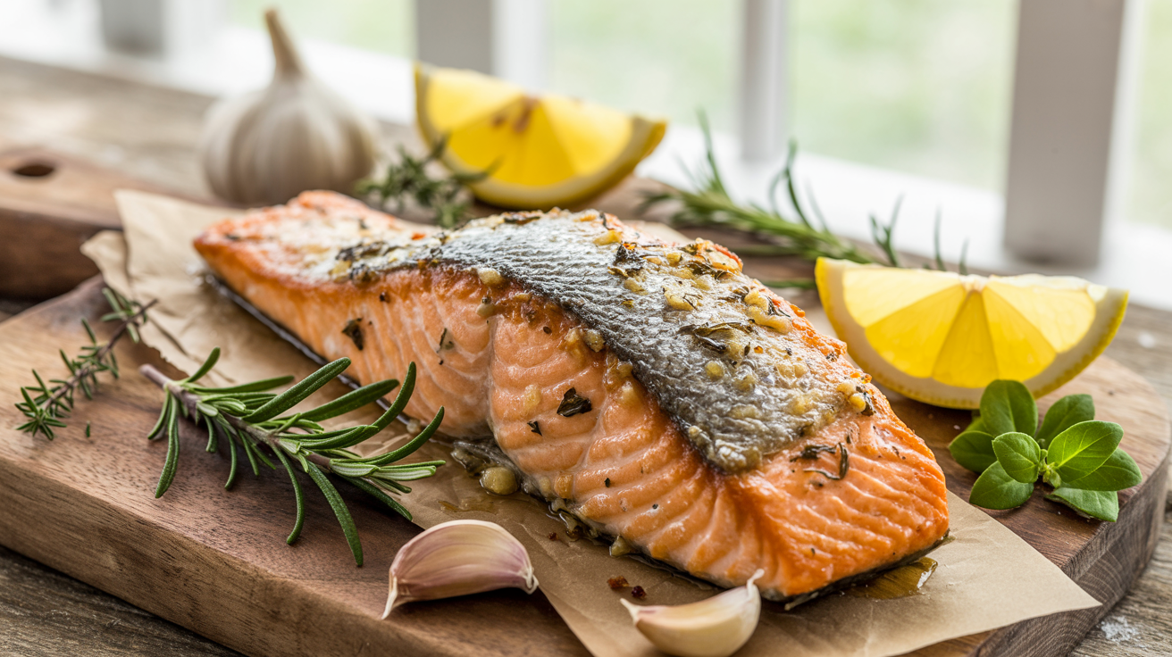 Garlic Butter Salmon Recipe - Crispy Pan Seared in 20 Minutes