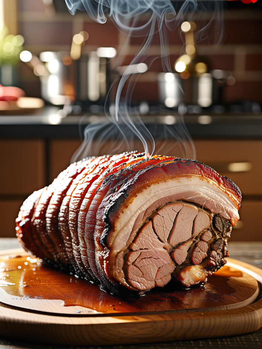 Smoked Porchetta Recipe: Crispy, Juicy, and Bold closeup detail