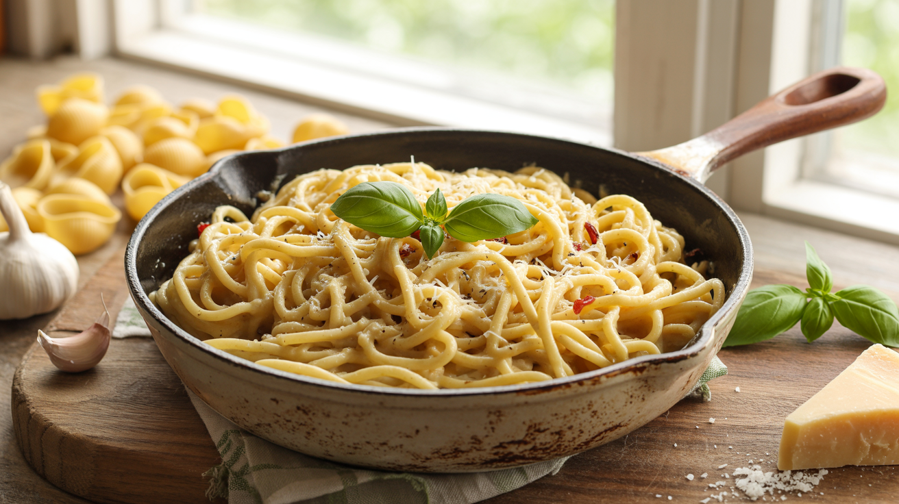 Creamy Tuscan Garlic Pasta - Easy 30-Minute Recipe