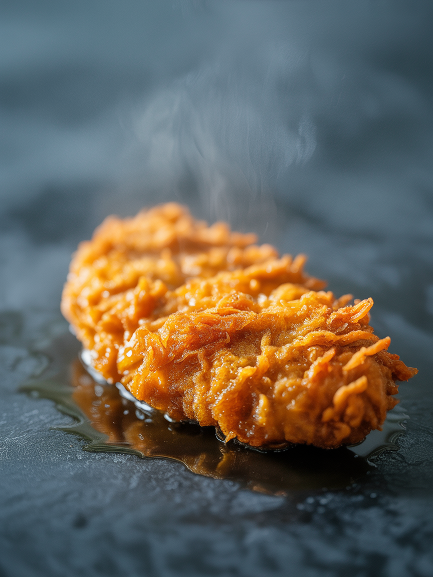 Air Fryer Chicken Katsu Recipe - Crispy and Easy closeup detail