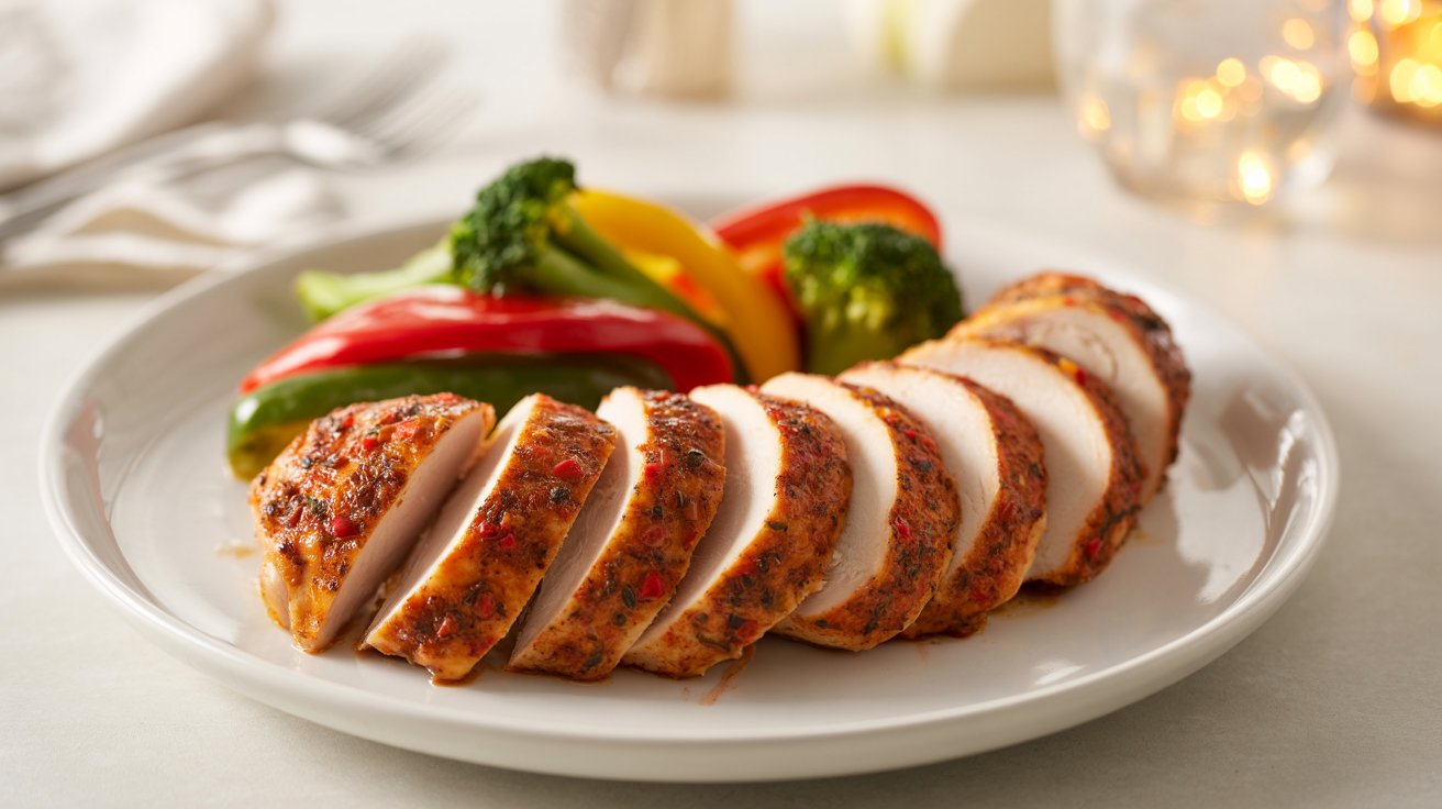 Baked Cajun Chicken Recipe - Crispy Spiced Perfection plated