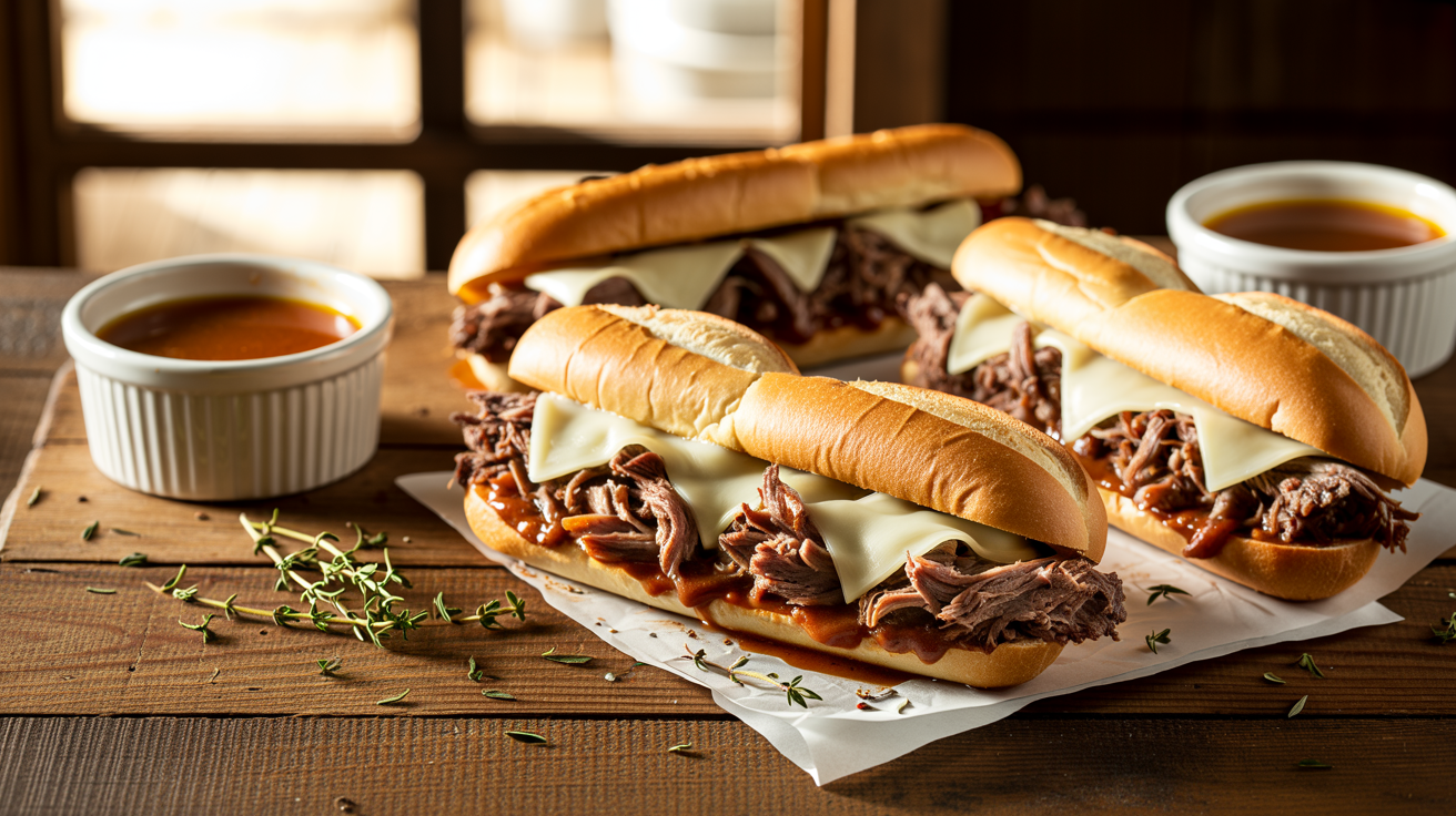 Slow Cooker French Dip Recipe - Tender & Juicy
