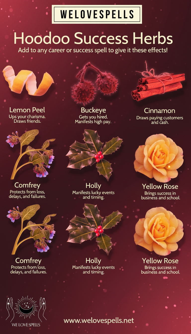 Hoodoo Herbs for Love, Money, and Success