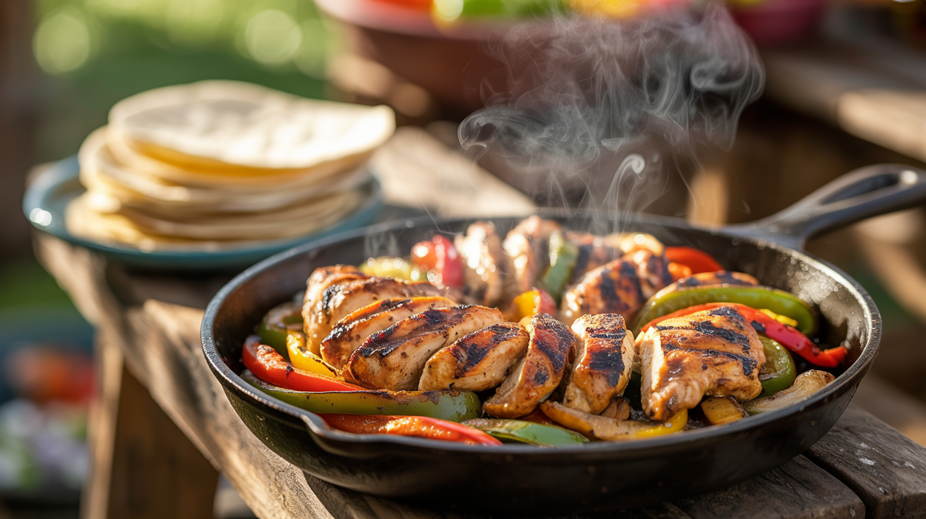 Grilled Chicken Fajitas Recipe - Bold BBQ Flavor plated