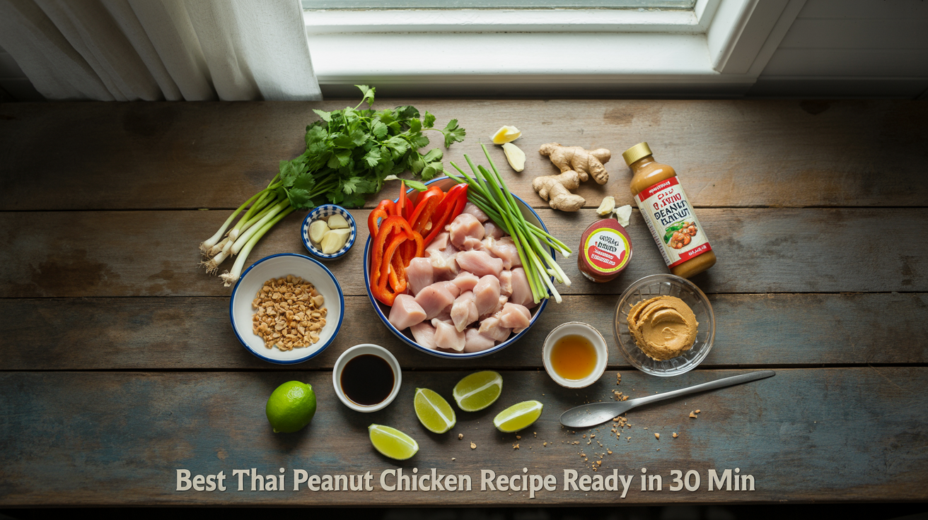 Best Thai Peanut Chicken Recipe Ready in 30 Min ingredients
