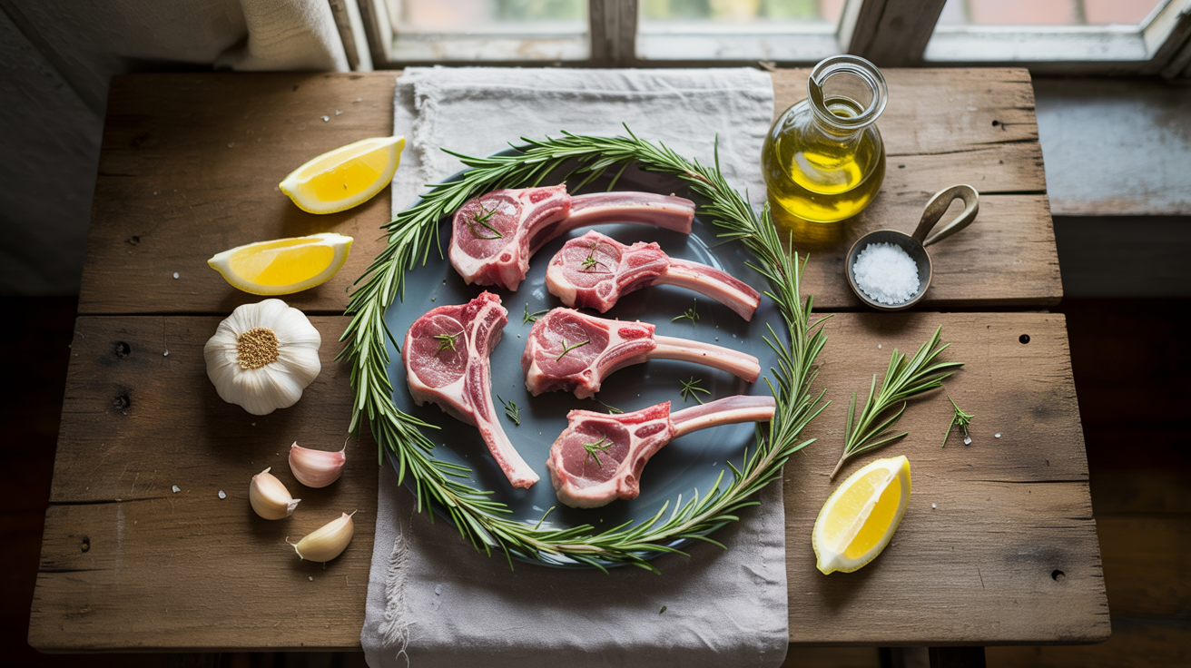 Garlic Herb Lamb Chops Recipe - Easy & Elegant ingredients