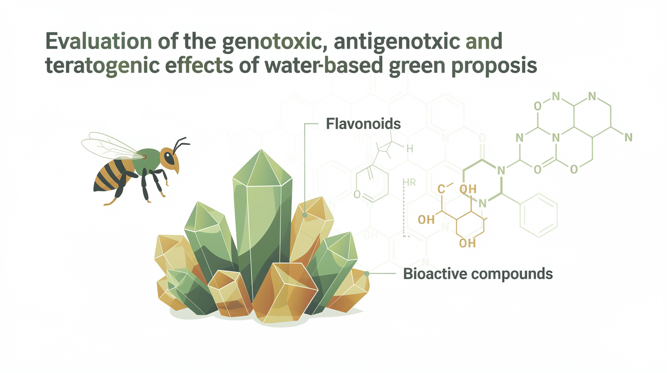 Evaluation of the genotoxic, antigenotoxic and teratogenic effects of water-based Turkish propolis, and its chemical composition. scientific illustration