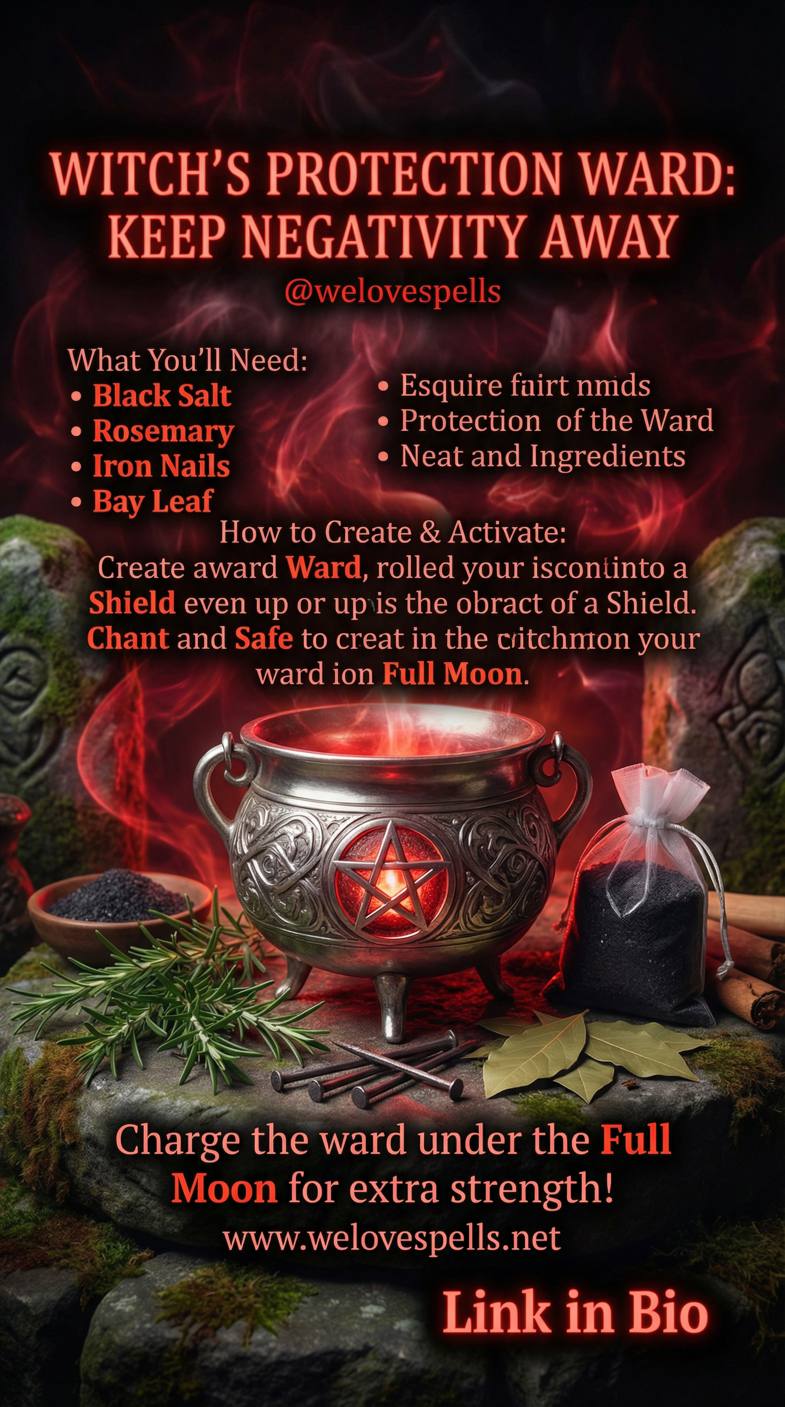 Witch tools for energy cleansing and home protection
