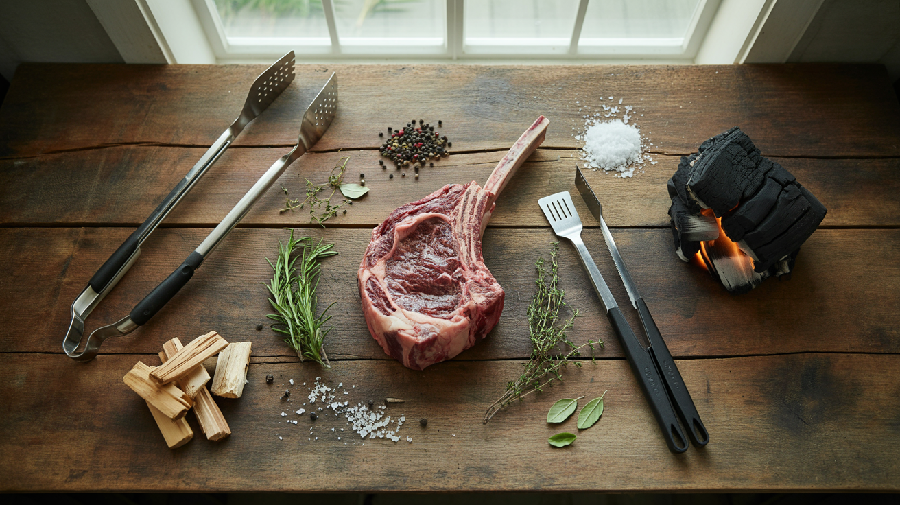 Tomahawk Steak Recipe: Reverse Seared to Perfection ingredients