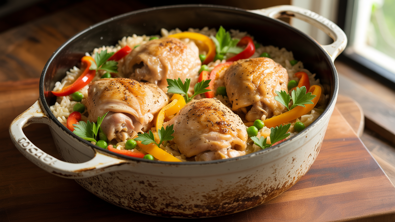One Pot Chicken and Rice Recipe - Easy 30 Minute Meal