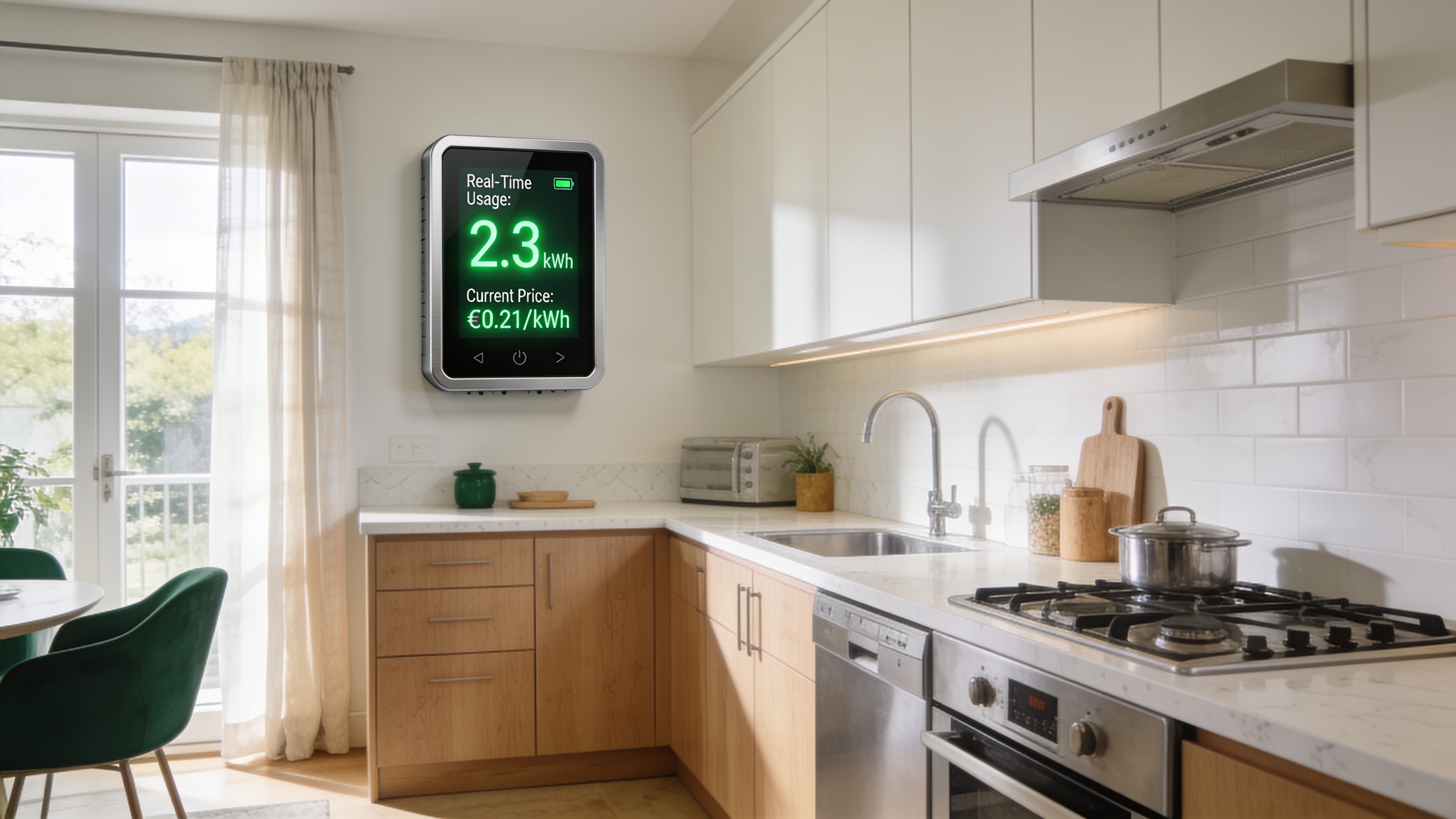 Smart electricity meter in an Irish home