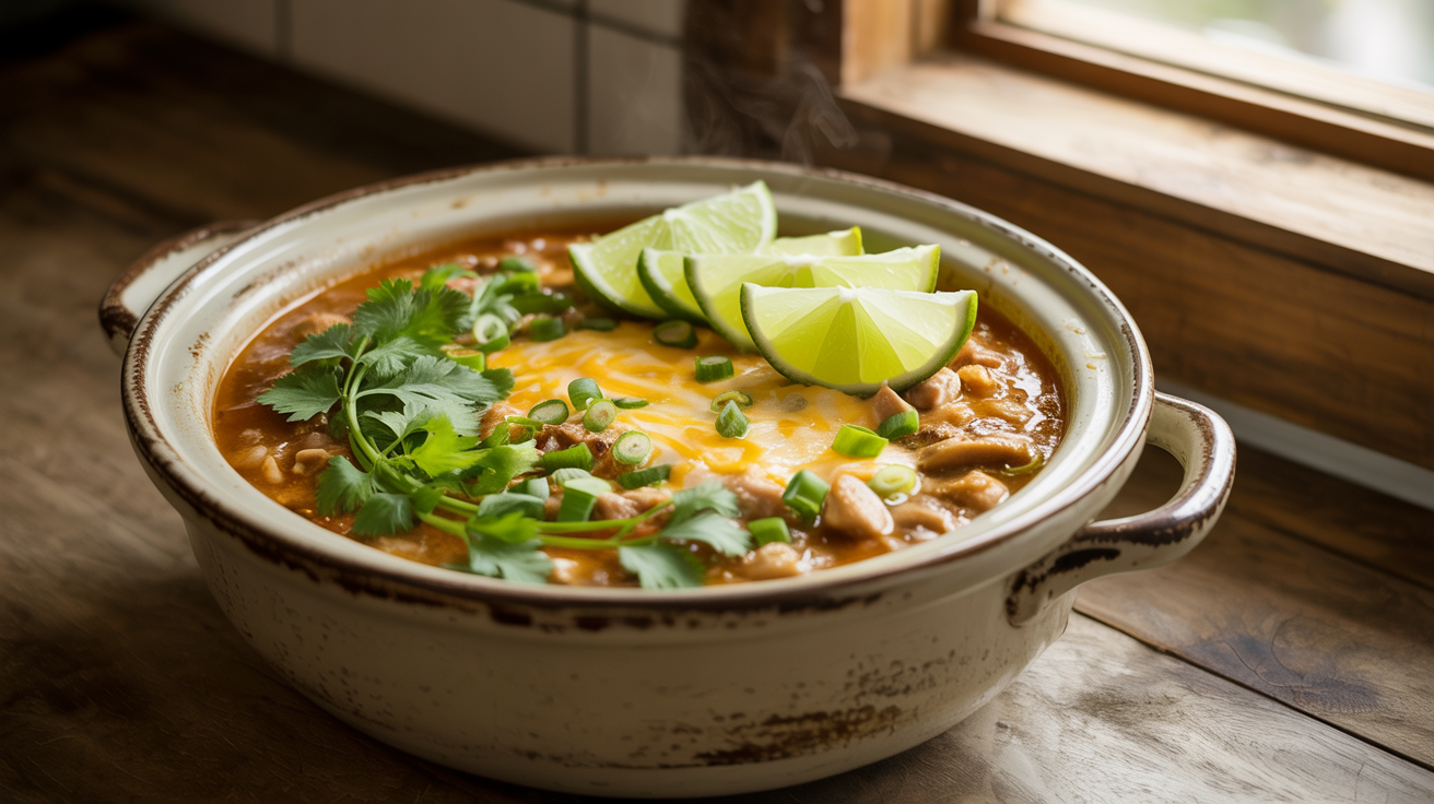 Slow Cooker White Chicken Chili Recipe - Easy & Creamy