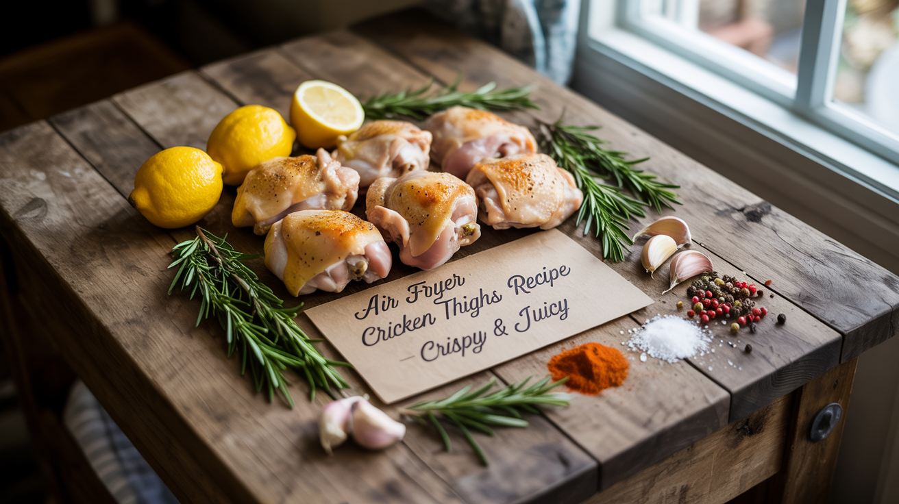 Air Fryer Chicken Thighs Recipe - Crispy & Juicy ingredients