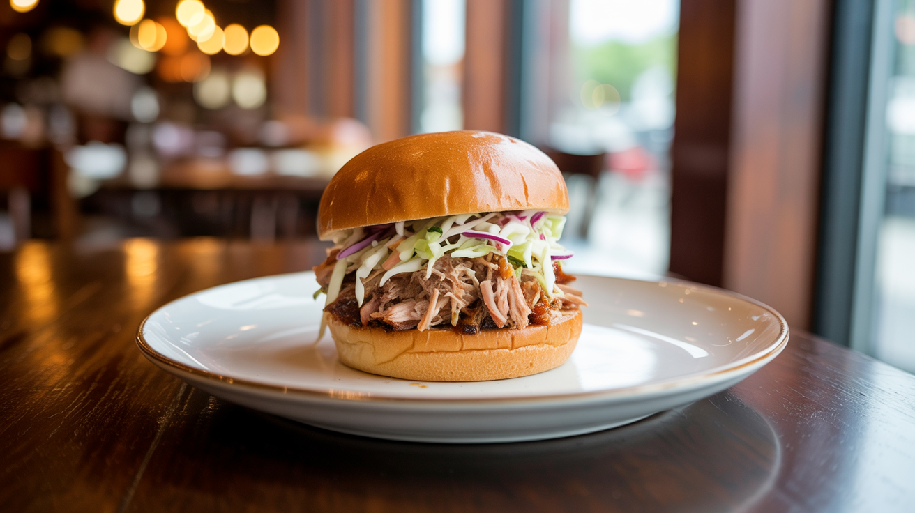 Easy Slow Cooker Pulled Pork Recipe - Tender & Juicy plated